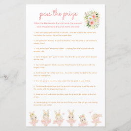 Skicka priset Baby Shower Rosa Ballerina