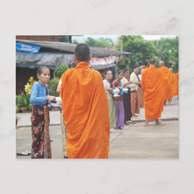 Skicka Ris till Munk Vykort (Framsida)