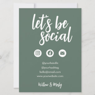 Skicka Social Media Small Business-skylt