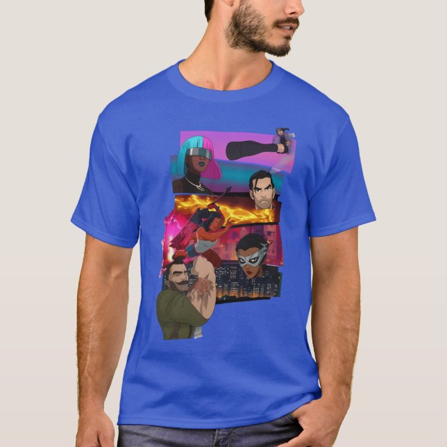 Skicka spel familj t shirt (Framsida)