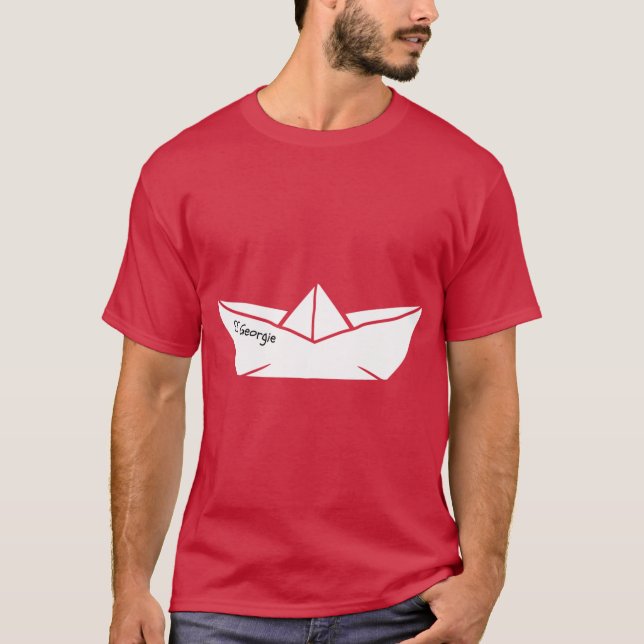 Skicka SS Georgie denna Stephen King T Shirt (Framsida)
