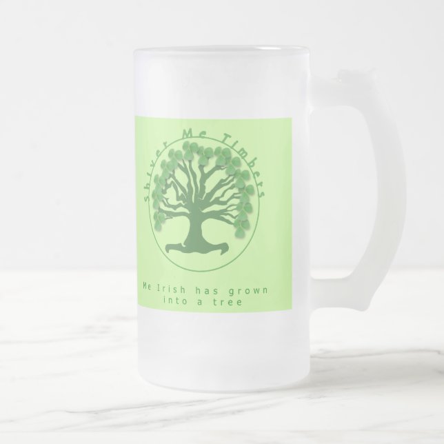 Skicka timmer till mig frostat ölglas (Höger)