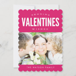 Skicka Valentines Önskemål Cute Photo Card Julkort