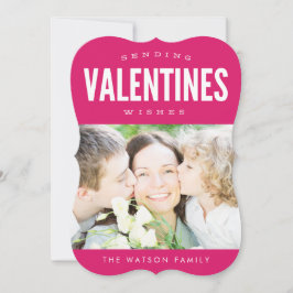 Skicka Valentines Önskemål Cute Photo Card Julkort