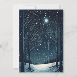 Skicka Warm Önskemål under Magic Winter Himlar Julkort
