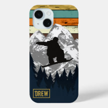 Skickande av bergsklippning Snowboard Retro Namn