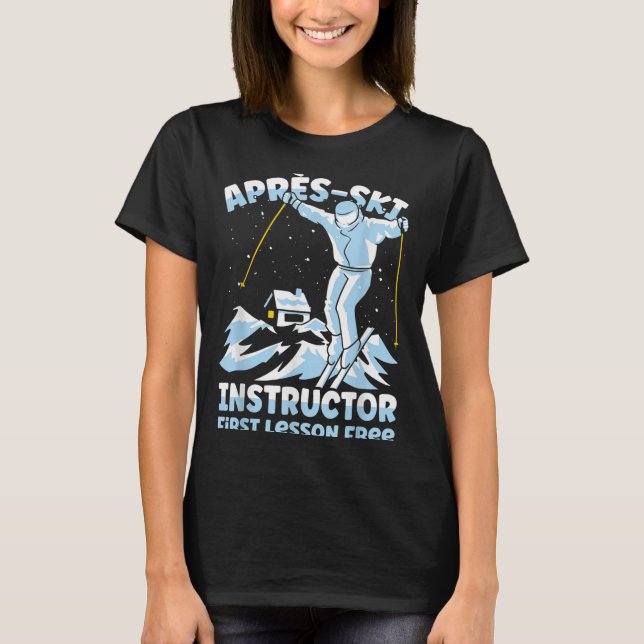 Skickar _1 för API-skidinstruktor T Shirt (Framsida)
