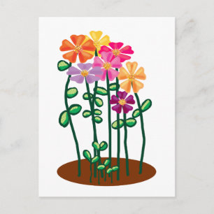 Skickar blommor till dig vykort