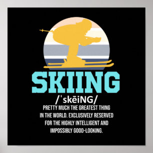 Skickar definitionsskidskidskidvinter poster