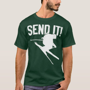Skickar det Ski Jump Winter Snö Sport Skier Ho T Shirt