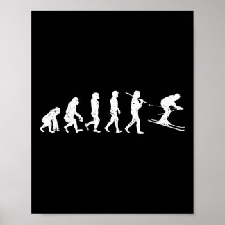 Skickar Evolution Winter Sport Downhill Ski Snowbo Poster