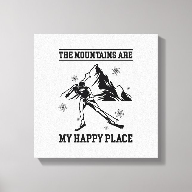 Skickar gåvor | Apres-ski Skiers Skier Ski Winter Canvastryck (Framsida)