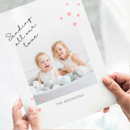 Skickar Kärlek Alla hjärtans dag fotomagnet