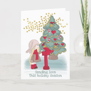 Skickar Kärlek den här Julhelgen Helgkort