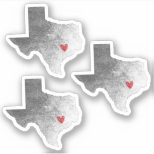 Skickar Kärlek från Texas Distress Klistermärken