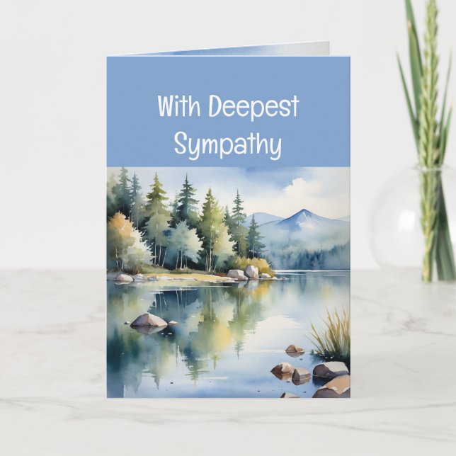Skickar kärlek och böner Sympati Tid av förlust Kort (Framsida)