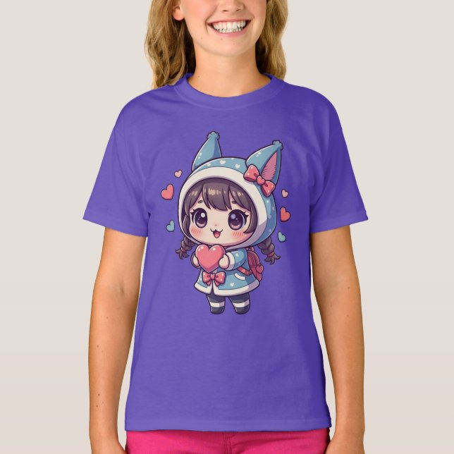 Skickar lite kärlek åt dig! 💖 T-Shirt (Framsida)