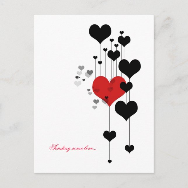 Skickar lite kärlek... vykort (Framsida)