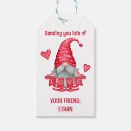 Skickar massor av Kärlek Classroom Valentines Presentetikett