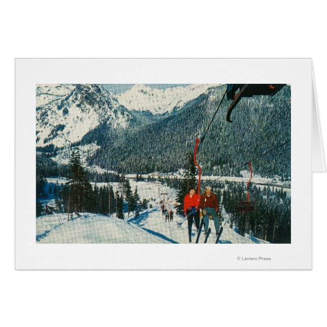 Skickar på "OrdförandeSnoqualmie Pass", WA Hälsningskort (Framsidan Horizontal)