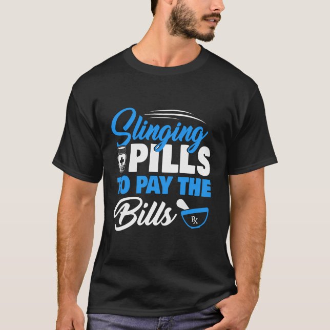 Skickar påfyllningar för att Betala Bills Funny Ph T Shirt (Framsida)