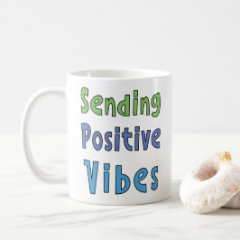 Skickar positiva vibes kaffemugg