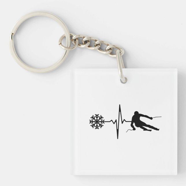 Skickar - Skickar du pulsslag Skier Gift (Framsidan)