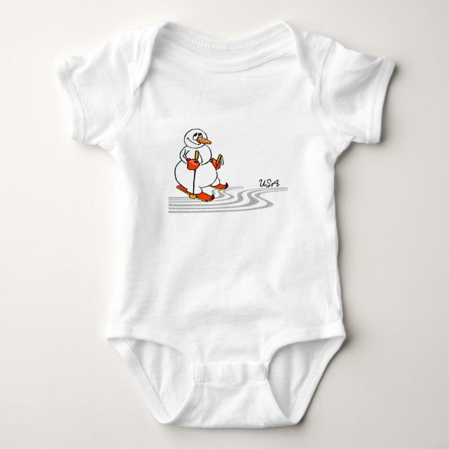 Skickar Snögubbe - T-shirt (Framsida)
