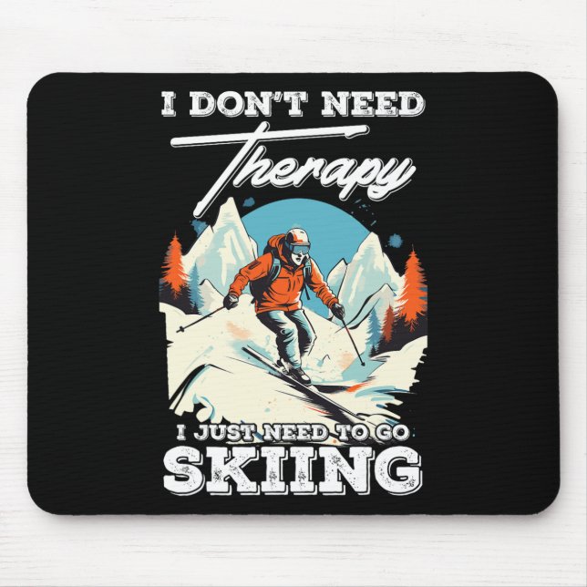 Skickar Therapy Snö Vacation Snowboarding Mountain Musmatta (Framsidan)