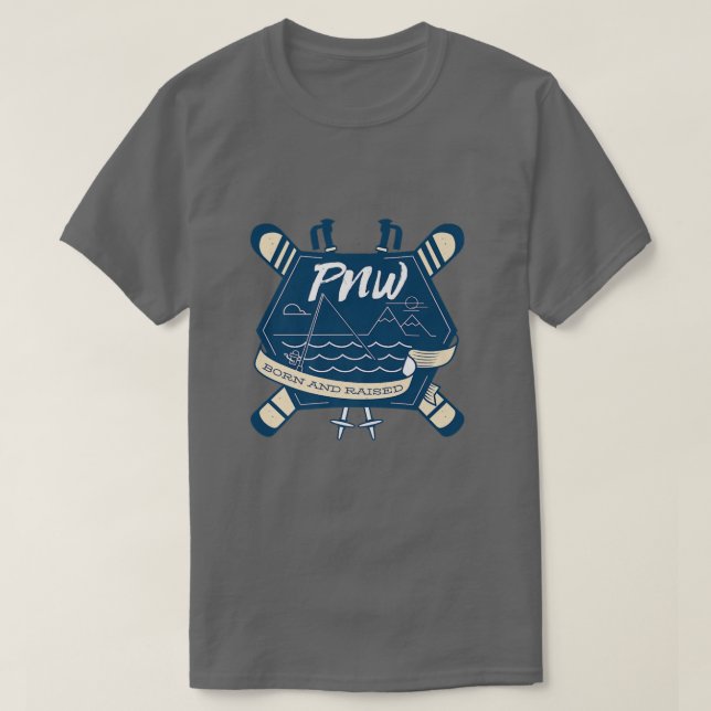 Skickar vintersporter i snö t shirt (Design framsida)