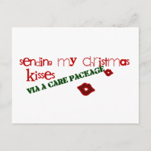 Skickar vykort för kisses