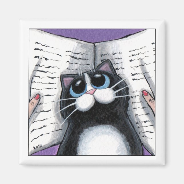 Skickar vyn - Kattmagnet Magnet (Framsidan)