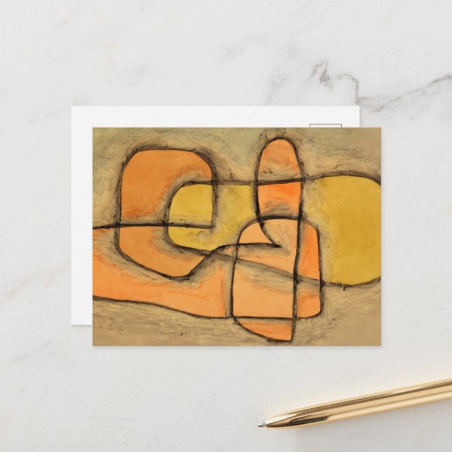 Skickat av Paul Klee Helg Vykort (Fram/Back In Situ)