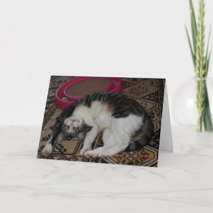 Skickat bakåt tack kort