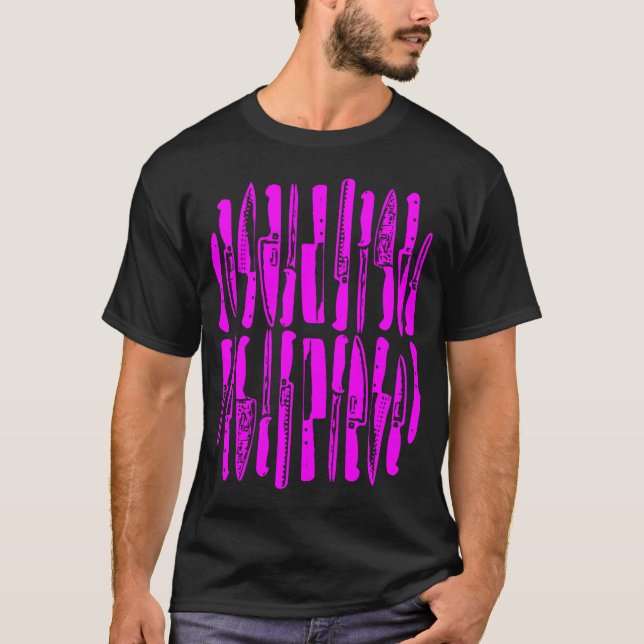 Skickat och hackat - Magenta på Mörk Tröja (Framsida)