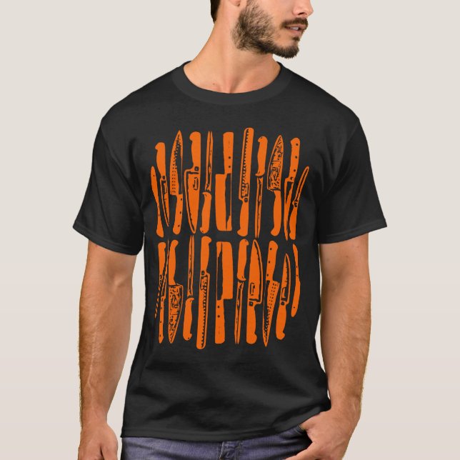 Skickat och hackat - Orange på Mörk T Shirt (Framsida)