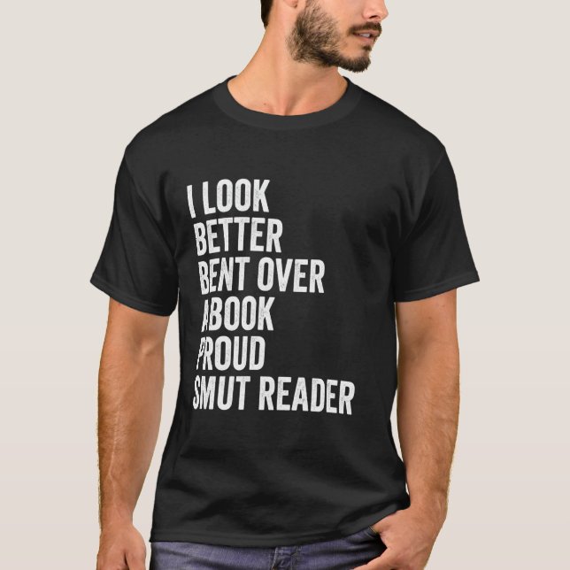 Skickat över en Bok-funny Romantik Reader Smut Tee (Framsida)