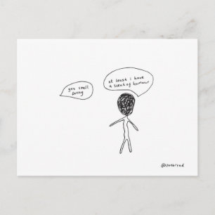 Skickat på humor vykort