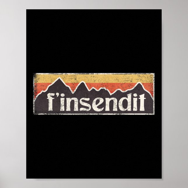 Skickat Skiing Skicka Finsendit Funny T Shir Poster (Framsidan)