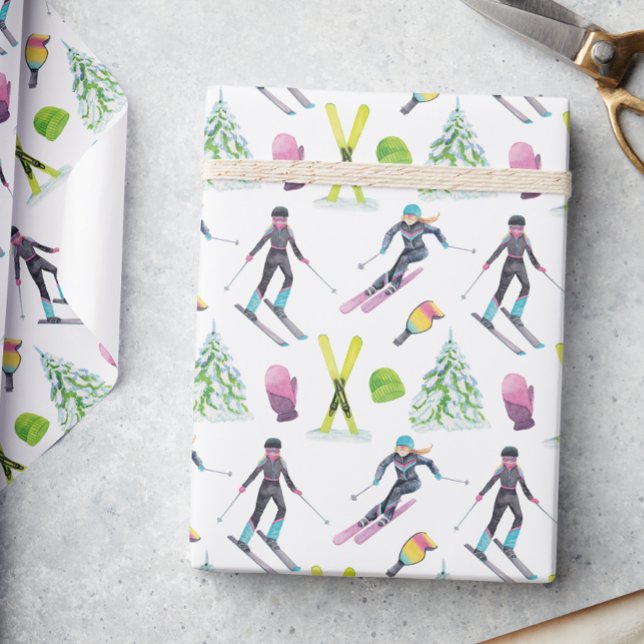 Skickning av vattenfärg presentpapper (Skapare uppladdad)
