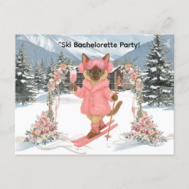 Skickning på Bride på slutpe Bachelorette Party Inbjudan Vykort