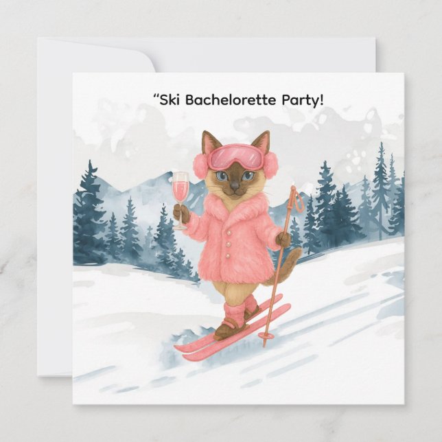 Skickning på Bride på slutpe Bachelorette Party Inbjudningar (Framsida)