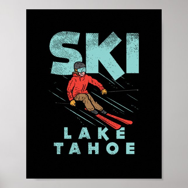 Skid Lake Tahoe Poster (Framsidan)