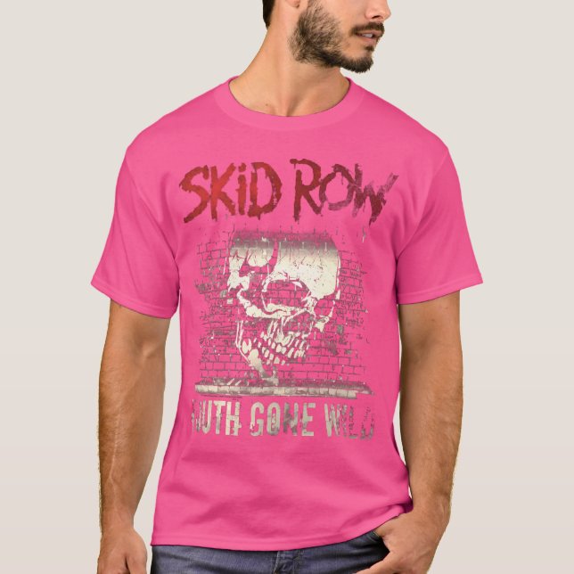 Skid Row Youth Borta Vild Art Gift T Shirt (Framsida)
