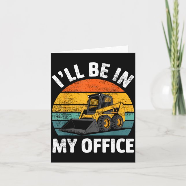 Skid Steer Operator Construction Heavy Equipment J Kort (Framsida)