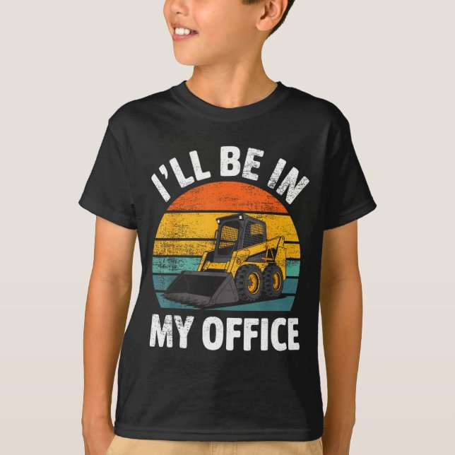 Skid Steer-operatör Konstruktion Tung utrustning J T Shirt (Framsida)