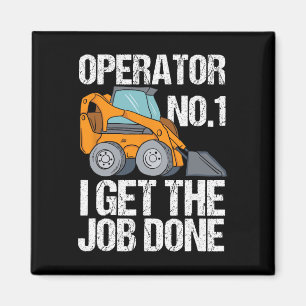 Skid Steer pappa Funny Fars dag Gift Magnet