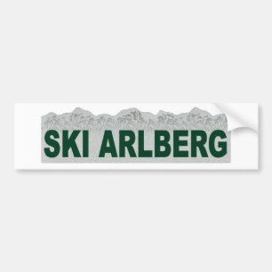 Skida Arlberg Bildekal