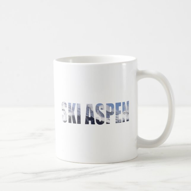 Skida aspen kaffemugg (Höger)