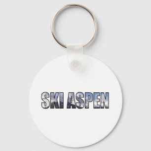 Skida aspen nyckelring